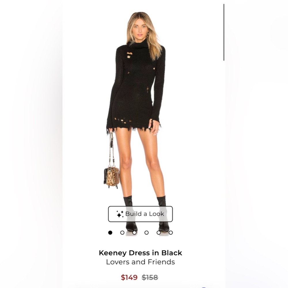 Lovers + Friends Black Knit Sweater
